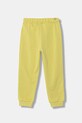 United Colors of Benetton spodnie dresowe bawełniane dziecięce 3J68GF027.P.Season.9BYA zielony AW25