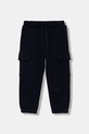 United Colors of Benetton spodnie bawełniane dziecięce bawełna granatowy 3J68GF045.P.seasonal