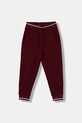 United Colors of Benetton pantaloni de trening pentru copii tricotaj burgundia 32N4CF06E.G.seasonal