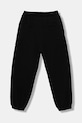 United Colors of Benetton pantaloni de trening din bumbac pentru copii 3J68CF06L.G.seasonal negru AW25