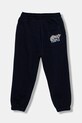 Дитячі бавовняні штани United Colors of Benetton 3J68GF04Z.P.seasonal темно-синій AW25