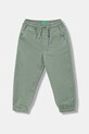 United Colors of Benetton spodnie dziecięce z elastanem zielony 4RHPGF021.P.reproposed
