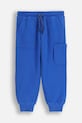 Coccodrillo pantaloni della tuta in cotone per bambini maglia blu ZC5120201CBK
