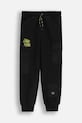 Coccodrillo pantaloni della tuta in cotone per bambini maglia nero ZC5120101SBJ