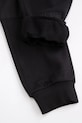 Coccodrillo pantaloni della tuta in cotone per bambini nero ZC5120101SBJ