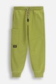 Coccodrillo spodnie dresowe z bawełną dziecięce ZC5120103SBK zielony AW25