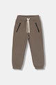 United Colors of Benetton spodnie dresowe dziecięce dzianina brązowy 3J73GF057.P.Seasonal