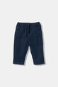 United Colors of Benetton spodnie sztruksowe niemowlęce bawełna granatowy 4O5GAF01B.W.reproposed