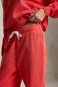 Polo Ralph Lauren spodnie dresowe damskie z bawełną pomarańczowy 211971694