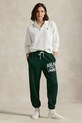 Спортивные штаны Polo Ralph Lauren трикотаж зелёный 211971758