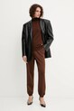 Παντελόνι φόρμας Patrizia Pepe 8P0736.K266 καφέ AW25