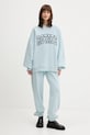 Rotate pantaloni de trening din bumbac 114378184 albastru AW25