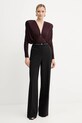 Elisabetta Franchi pantaloni PA10356E2 negru AW25
