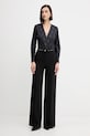 Hlače Elisabetta Franchi PA10356E2 crna AW25