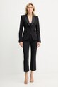 Kalhoty Elisabetta Franchi PA10856E2 černá AW25