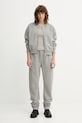 Won Hundred spodnie dresowe bawełniane 3693.12082 szary AW25