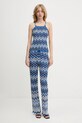 Morgan pantaloni PALMY albastru SS25