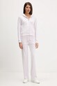 Juicy Couture spodnie dresowe DEL RAY POCKETED PANT JCAP180 fioletowy AW25