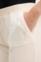 Juicy Couture spodnie dresowe welurowe CAISA LOW RISE PANT beżowy JCSEBJ008G