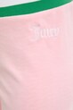 Juicy Couture pantaloni de trening din velur CHRISTINE STRIPE LOW RISE roz JCWBJ225352