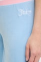 Juicy Couture pantaloni de trening din velur CHRISTINE STRIPE LOW RISE albastru JCWBJ225352