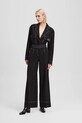 Karl Lagerfeld spodnie z elastanem czarny A3W10096