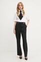 Karl Lagerfeld nadrág gyapjú keverékből A3W10099 fekete AW25