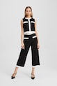 Брюки Karl Lagerfeld прямой чёрный A3W10103