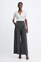 Simona Corsellini spodnie bawełniane A25CPPA01001 szary AW25