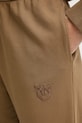 Pinko pantaloni de trening din bumbac maro 105508.A2RB