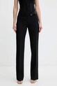 Pinko spodnie z elastanem czarny 105654.A2QV