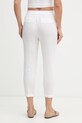Odjeća United Colors of Benetton hlače za žene od lana 4AGHDF079 bijela