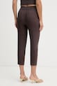 Odjeća United Colors of Benetton hlače ženske lanene 4AGHDF079 smeđa