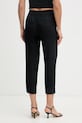Odjeća United Colors of Benetton hlače ženske od lana 4AGHDF079 crna