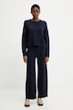 Штани з додаванням вовни United Colors of Benetton 102HDF00Z темно-синій AW25