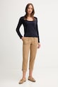 United Colors of Benetton pantaloni 4FRXDF08E bej AW25