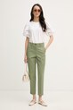 United Colors of Benetton παντελόνι slim fit γυναικείο 4FRXDF096 πράσινο SS26