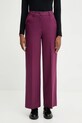 United Colors of Benetton spodnie z elastanem fioletowy 4L4HDF07F