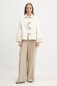 Barbour nadrág vászonkeverékből LUCY LTR0384 bézs AW25