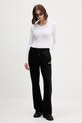 Guess Jeans spodnie dresowe bawełniane W5YB32.K68I4 czarny AW25