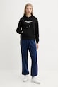 Bombažen spodnji del trenirke Guess Jeans W5YB65.KCXQ1 mornarsko modra AW25