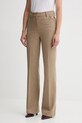 Штани з домішкою вовни Fracomina прямий бежевий FR25WVA014W80501