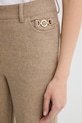 Штани з домішкою вовни Fracomina бежевий FR25WVA014W80501