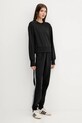 Βαμβακερό παντελόνι adidas Originals 3-Stripes JV7458 μαύρο AW25