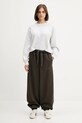 adidas Originals spodnie dresowe bawełniane Essentials JW0988 zielony AW25
