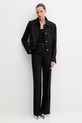 Брюки с шерстью MSGM 3941MDP05.257605 чёрный AW25