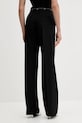 Odzież MSGM spodnie z wełną 3941MDP05.257605 czarny