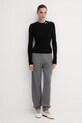 MSGM pantaloni de trening de lână 3941MDP190.257785 gri AW25
