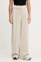 Guess pantaloni de trening cu amestec de lână MURIEL tricotaj bej V5BB16.KCX52
