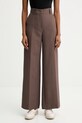 Kalhoty Weekend Max Mara BALLO high hnědá 2525136151600